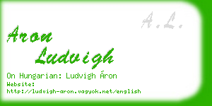 aron ludvigh business card